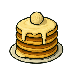Pancakes raffaello