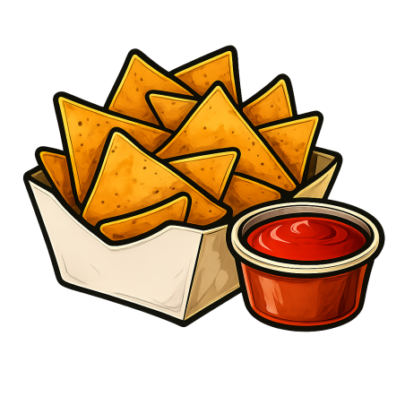 Nachos z sosem